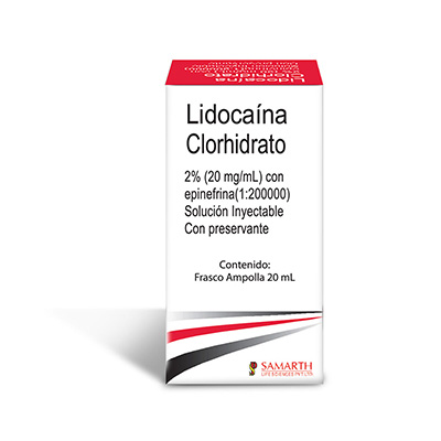 Lidocaína con Epinefrina 2% (1:200,000)
